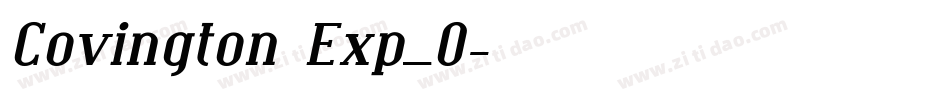 Covington Exp_0字体转换